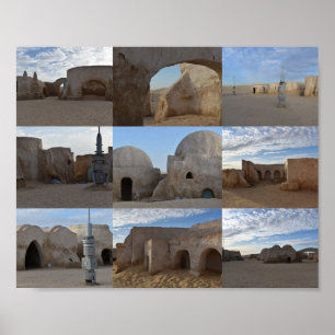 Poster Mos Espa sur la planète Tatooine