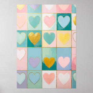 Poster Mosaïque d'affection