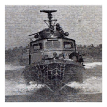 Mosaïque de photo de bateau rapide