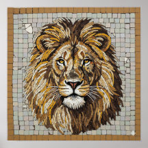 Mosaïque du lion antique