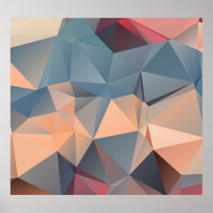 Poster Mosaïque polygonale : Elégance géométrique créativ
