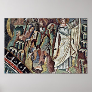 Poster Mosaïques Chor À San Vitale À Ravenne, Szene : Mos