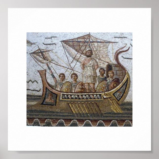 Poster Mosaïques romaines tunisiennes (Devant)