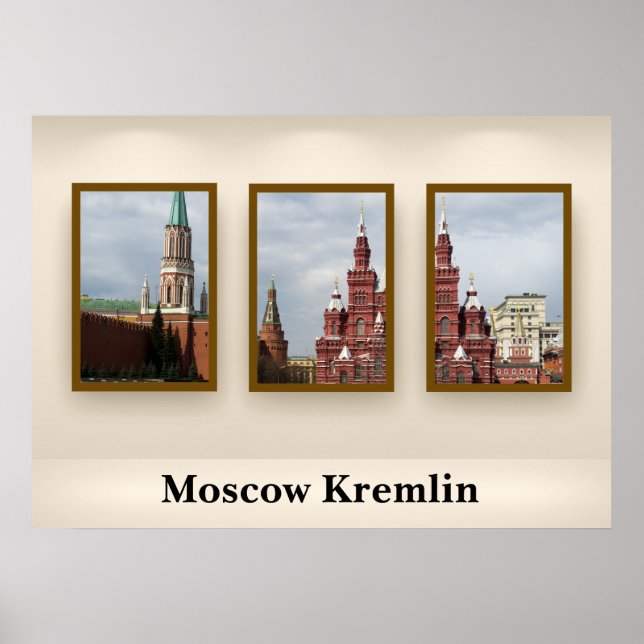 Poster Moscou Kremlin (Devant)