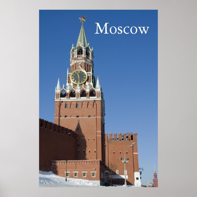 Poster Moscou Kremlin (Devant)
