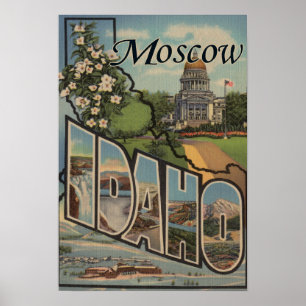 Poster Moscou, lettre ScenesMoscow, identification