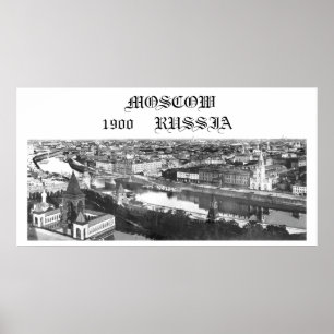 Poster Moscou, Russie, 1900