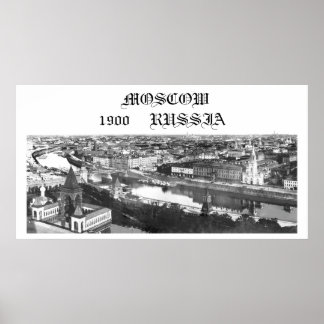 Poster Moscou, Russie, 1900