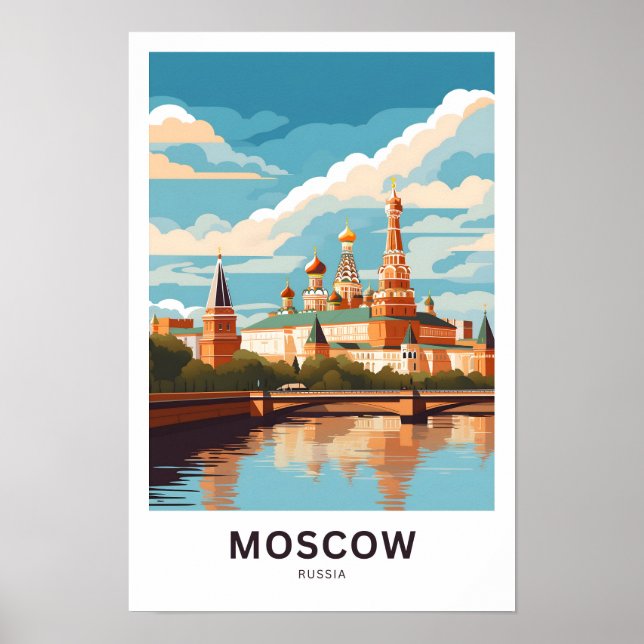 Poster Moscou Russie Imprimer (Devant)