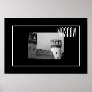 Poster Moscow Novodevichy Convent Architecture
