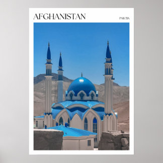 Poster Mosquée bleue à Paktia