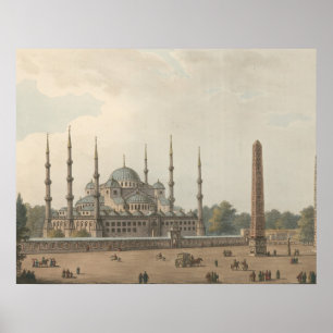 Poster Mosquée Bleue du Sultan Ahmed, Istanbul, Turquie