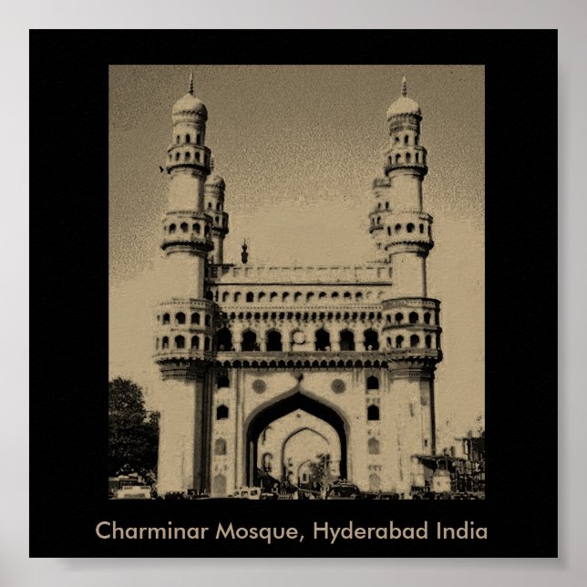 Poster Mosquée Charminar (Devant)
