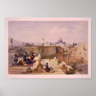 Poster Mosquée d'Omar, montrant le site du temple