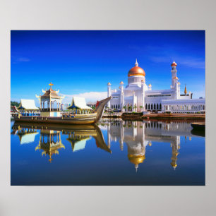 Poster Mosquée Sultan Omar Ali Saifuddien