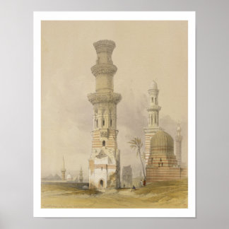 Poster Mosquées en ruine dans le désert, à l'ouest de la 