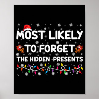 Poster Most Likely To Forget The Hidden Xmas 