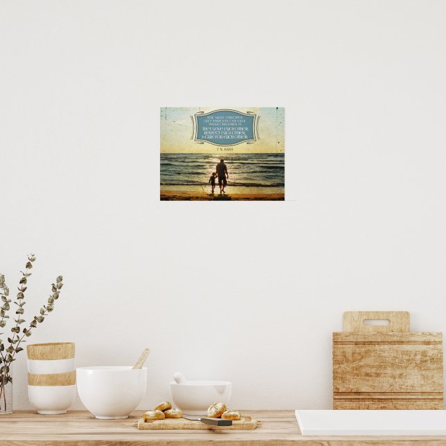 Poster Most Precious Gift Parents Can Give (Cuisine)