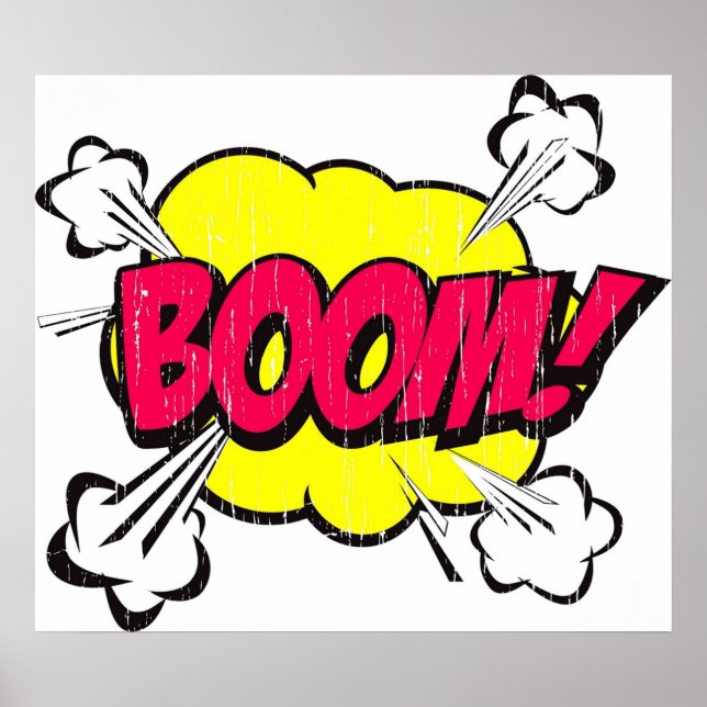 Poster Mot comique Boom (Devant)