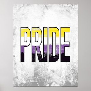 Poster Mot de fierté non binaire