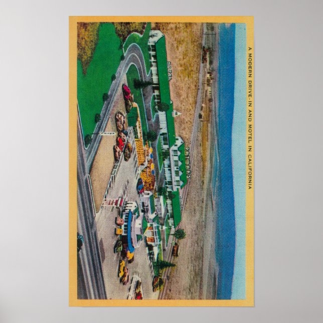 Poster Motel Patmars et moderne Drive-InState (Devant)