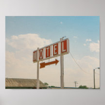 Motel Sign Photographie Vintage