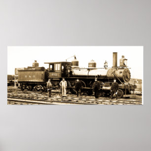 Poster Moteur 932 de chemin de fer de Baltimore et de