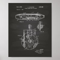 Moteur à jet d'eau nucléaire 1959 Art Chalkboard