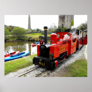 Poster Moteur à vapeur Zebedee à Lappa Valley