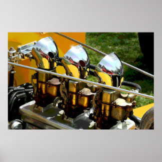 Poster Moteur de batterie à chaud -