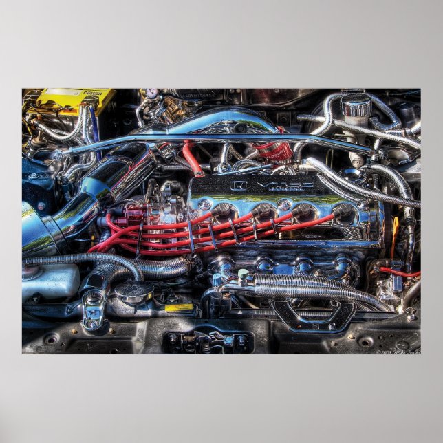 Poster Moteur - Intestins de voiture (Devant)