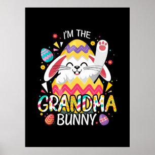 Poster Mother Art   Je suis l'anniversaire de Grandma Bun