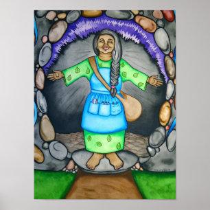 Poster Mother Earth vous accueille par Rita Loyd
