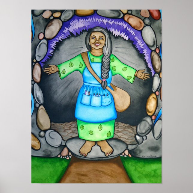 Poster Mother Earth vous accueille par Rita Loyd (Devant)