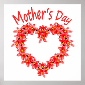 Poster Mother’s Day - Tulip Heart - Illustration | 