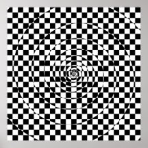 Motif à carreaux en spirale logarithmique