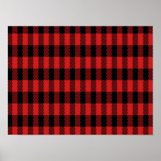 Poster Motif à plaid de Red Buffalo