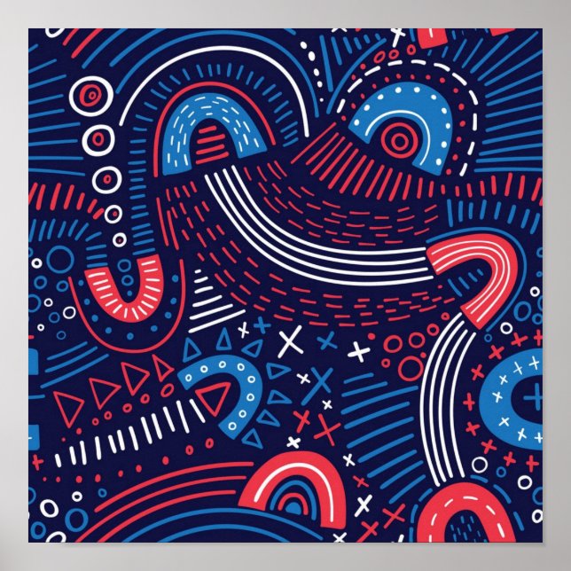 Poster motif Abstrait (Devant)