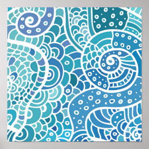 Poster motif Abstrait