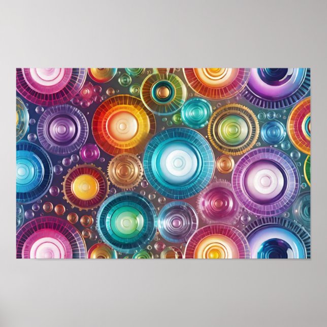 Poster Motif Abstrait (Devant)