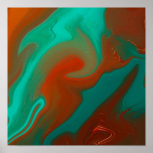 Poster motif abstrait.