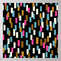 motif Abstrait aux formes géométriques texturées. 