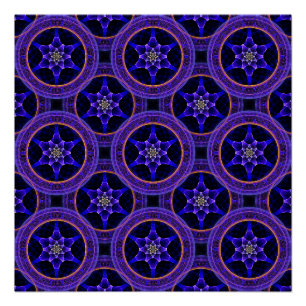 Poster Motif Abstrait Élégant Bohème Moderne Floral #505