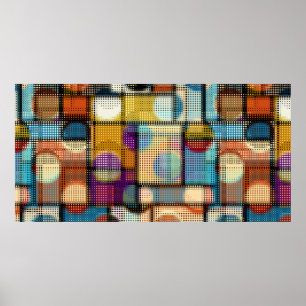 Poster Motif abstrait géométrique dans les images de pi