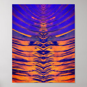 Poster Motif Abstrait Symétrique Vibrant
