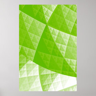 Poster Motif abstrait verdoyant