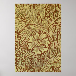 Poster Motif Antique Fleur de Souci de William Morris