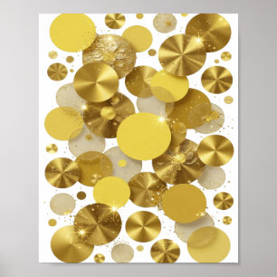 Poster Motif artistique Gold GOLDEN SPARKLES
