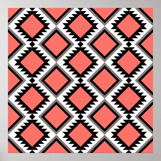 Poster Motif Aztec (Devant)