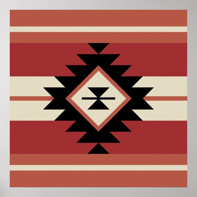 Poster Motif Aztec (Devant)